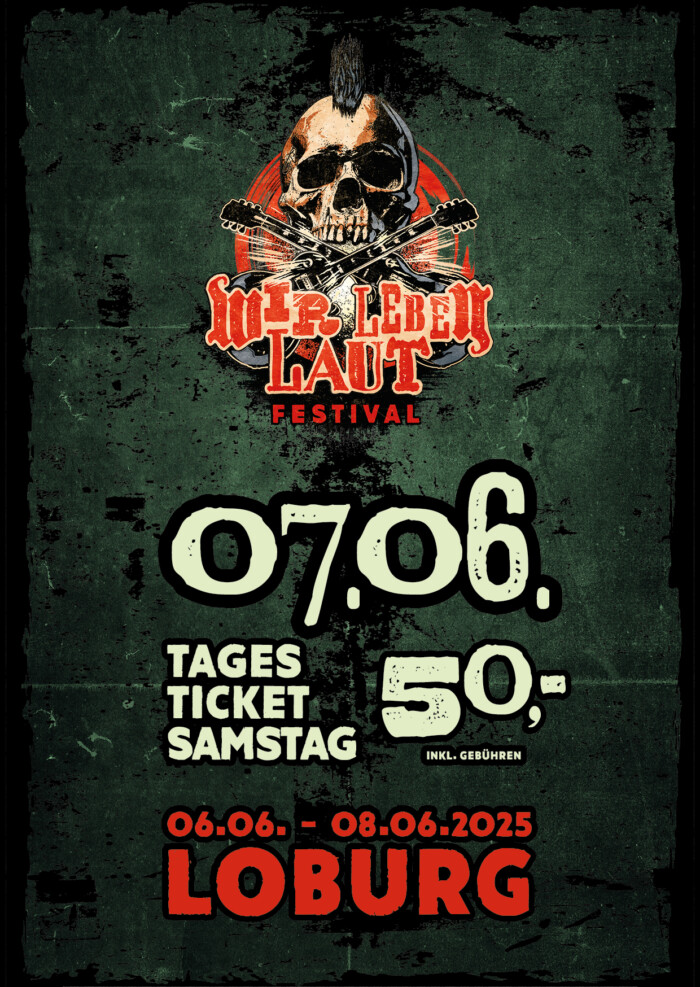WIR LEBEN LAUT FESTIVAL 2025 - TAGESTICKET SAMSTAG
